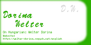 dorina welter business card